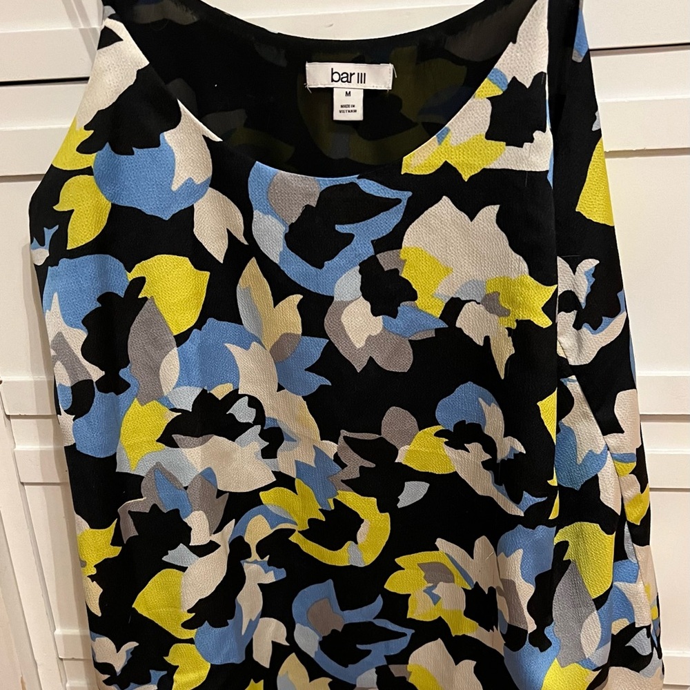 Bar III Sleeveless spaghetti straps top